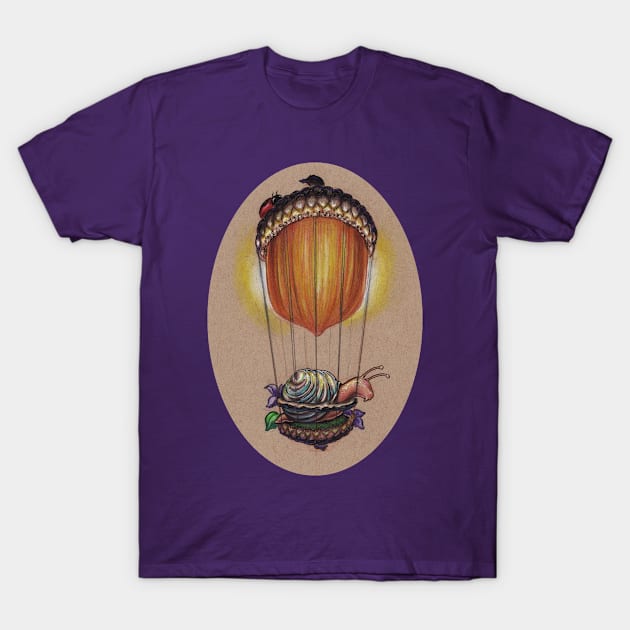 Traveling in Style (further adventures of Explorer Snails) T-Shirt by justteejay